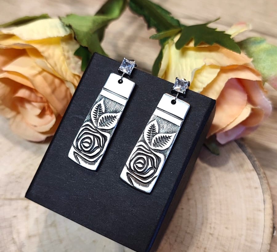 Boucle d'oreilles fleurs